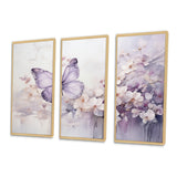 Purple Butterfly Enchanted Flight II - Multi-Panels