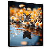 Orange Butterfly Floating Wonder - Butterfly Wall Art Prints