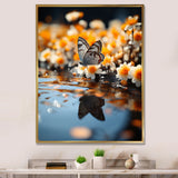 Orange Butterfly Floating Wonder - Butterfly Wall Art Prints