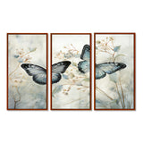 Blue Beige Butterfly Wings Of Serenity - Multi-Panels