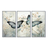 Blue Beige Butterfly Wings Of Serenity - Multi-Panels