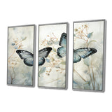 Blue Beige Butterfly Wings Of Serenity - Multi-Panels