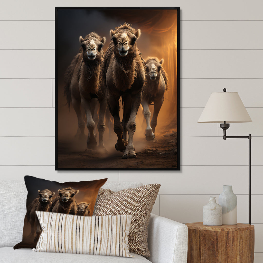 Camels Desert Symphony - Camel Wall Decor