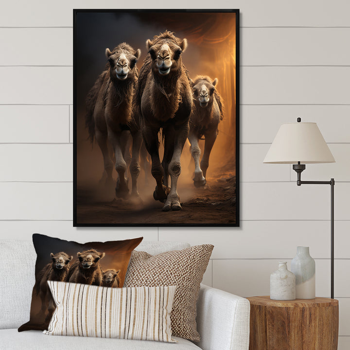 Camels Desert Symphony - Camel Wall Decor