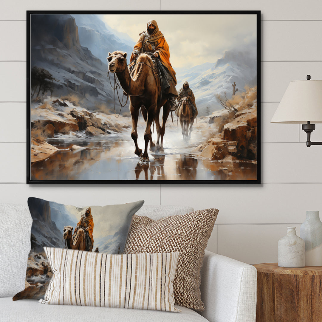 Camel Desert Wanderer Collage - Camel Wall Art Prints