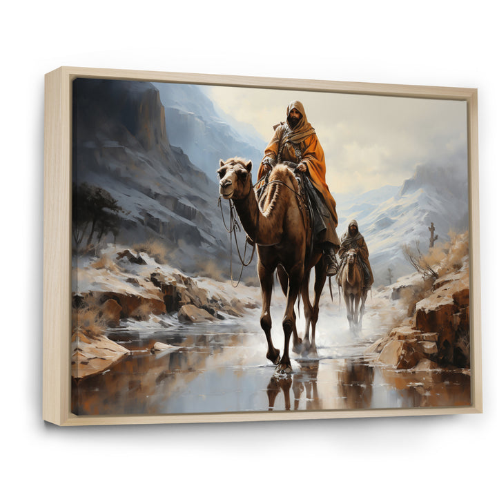 Camel Desert Wanderer Collage - Camel Wall Art Prints