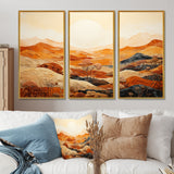 Canyon Mirage III - Canvas Wall Art Sets