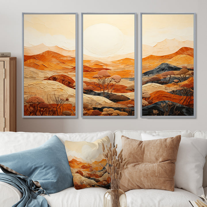 Canyon Mirage III - Canvas Wall Art Sets
