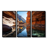 Canyon Enchantment River - Canvas Multipanels Set of 3