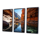 Canyon Enchantment River - Canvas Multipanels Set of 3