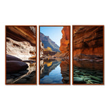 Canyon Enchantment River - Canvas Multipanels Set of 3