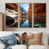 Canyon Enchantment River - Canvas Multipanels Set of 3