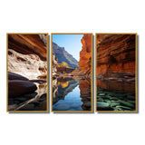 Canyon Enchantment River - Canvas Multipanels Set of 3