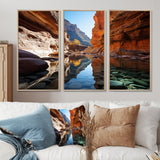 Canyon Enchantment River - Canvas Multipanels Set of 3