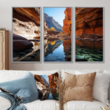 Canyon Enchantment River - Canvas Multipanels Set of 3