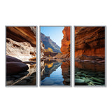 Canyon Enchantment River - Canvas Multipanels Set of 3