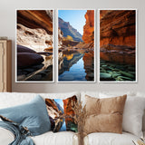 Canyon Enchantment River - Canvas Multipanels Set of 3