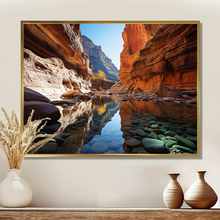 Canyon Enchantment River - Landscapes Canvas Wall Art