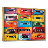 Cassette Tapes Retro Rhythms V - Fashion Canvas Wall Art