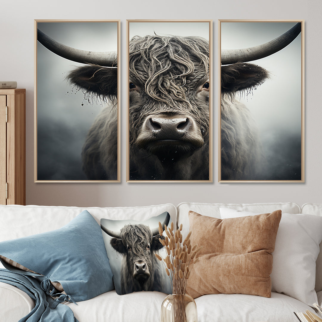 Cattle Whispers Of Wisdom II - Multi-Panel Canvas Prints