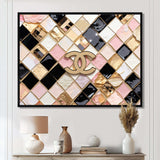 Fashion Geometric Glam Pattern - Fashion Canvas Wall Art