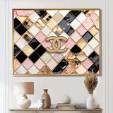 Fashion Geometric Glam Pattern - Fashion Canvas Wall Art