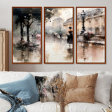 Fashion Impressionist Elegance I - Split Panel Canvas Art