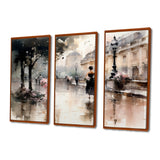 Fashion Impressionist Elegance I - Split Panel Canvas Art