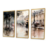 Fashion Impressionist Elegance I - Split Panel Canvas Art