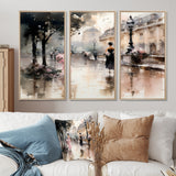 Fashion Impressionist Elegance I - Split Panel Canvas Art