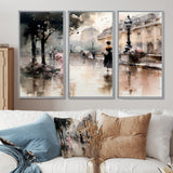 Fashion Impressionist Elegance I - Split Panel Canvas Art