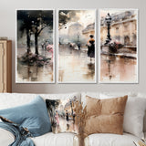 Fashion Impressionist Elegance I - Split Panel Canvas Art