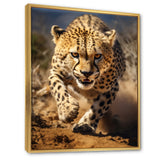 Dangerous Cheetah Portrait - Beige Cheetah Wall Art