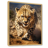 Dangerous Cheetah Portrait - Beige Cheetah Wall Art