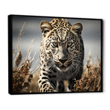 Sleek Cheetah Portrait - Cheetah Framed Canvas Art