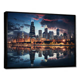 Chicago Beautiful Cityscape II - Cityscapes Canvas Wall Art