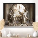 Church Angel Guardians I - Spiritual Canvas Wall Art