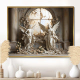 Church Angel Guardians I - Spiritual Canvas Wall Art