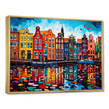 City Amsterdam Popart I - Cityscapes Canvas Wall Art