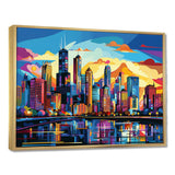 Chicago Popart II - Cityscapes Canvas Wall Art