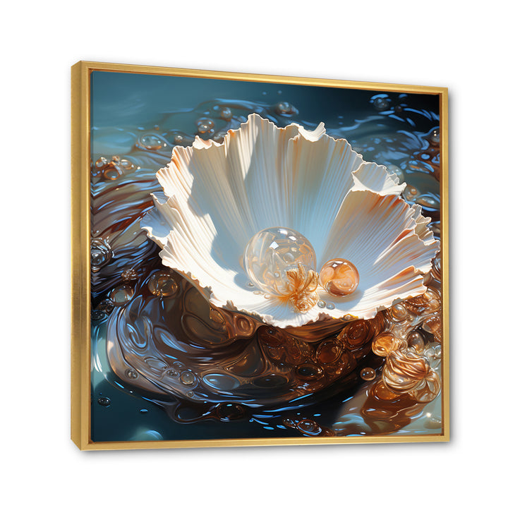 White Clam Pearl Essence - White Clam Wall Art