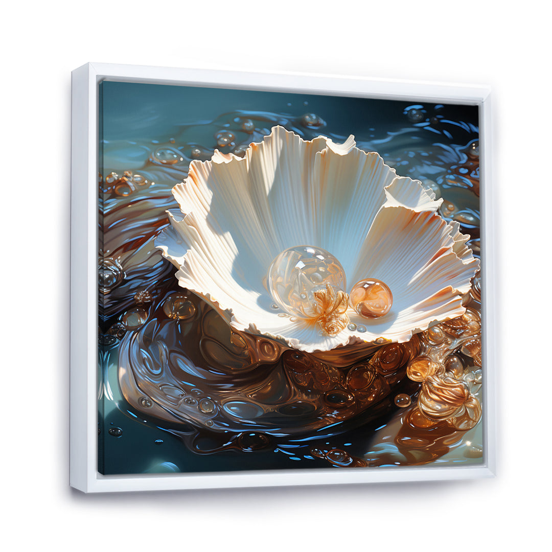 White Clam Pearl Essence - White Clam Wall Art