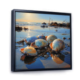 Clam Twilight Treasures - Clam Canvas Wall Art