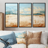 Coastal Beach Sand Whispers I - Multi-Panel Canvas Prints