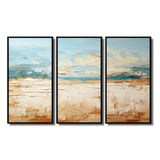 Coastal Beach Sand Whispers I - Multi-Panel Canvas Prints