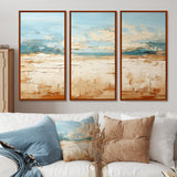 Coastal Beach Sand Whispers I - Multi-Panel Canvas Prints