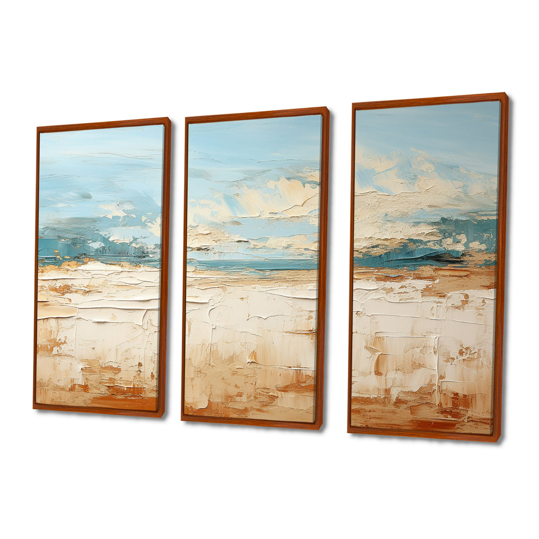 Coastal Beach Sand Whispers I - Multi-Panel Canvas Prints