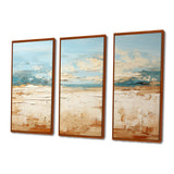 Coastal Beach Sand Whispers I - Multi-Panel Canvas Prints