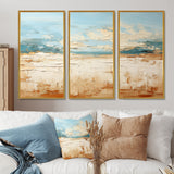 Coastal Beach Sand Whispers I - Multi-Panel Canvas Prints