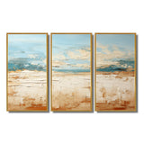 Coastal Beach Sand Whispers I - Multi-Panel Canvas Prints